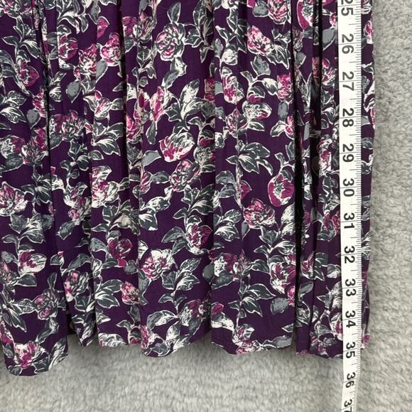 Brandy Melville Purple Floral Sleeveless Dress Backless One Size Vacay Beachy - Picture 5 of 7